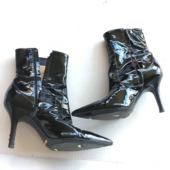 Cole Haan Air Fiona Black Patent Ankle Boots 5.5B - Picture 6 of 7